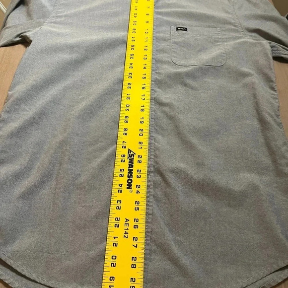 Men’s RVCA Button down Shirt Size Medium - Picture 5 of 7
